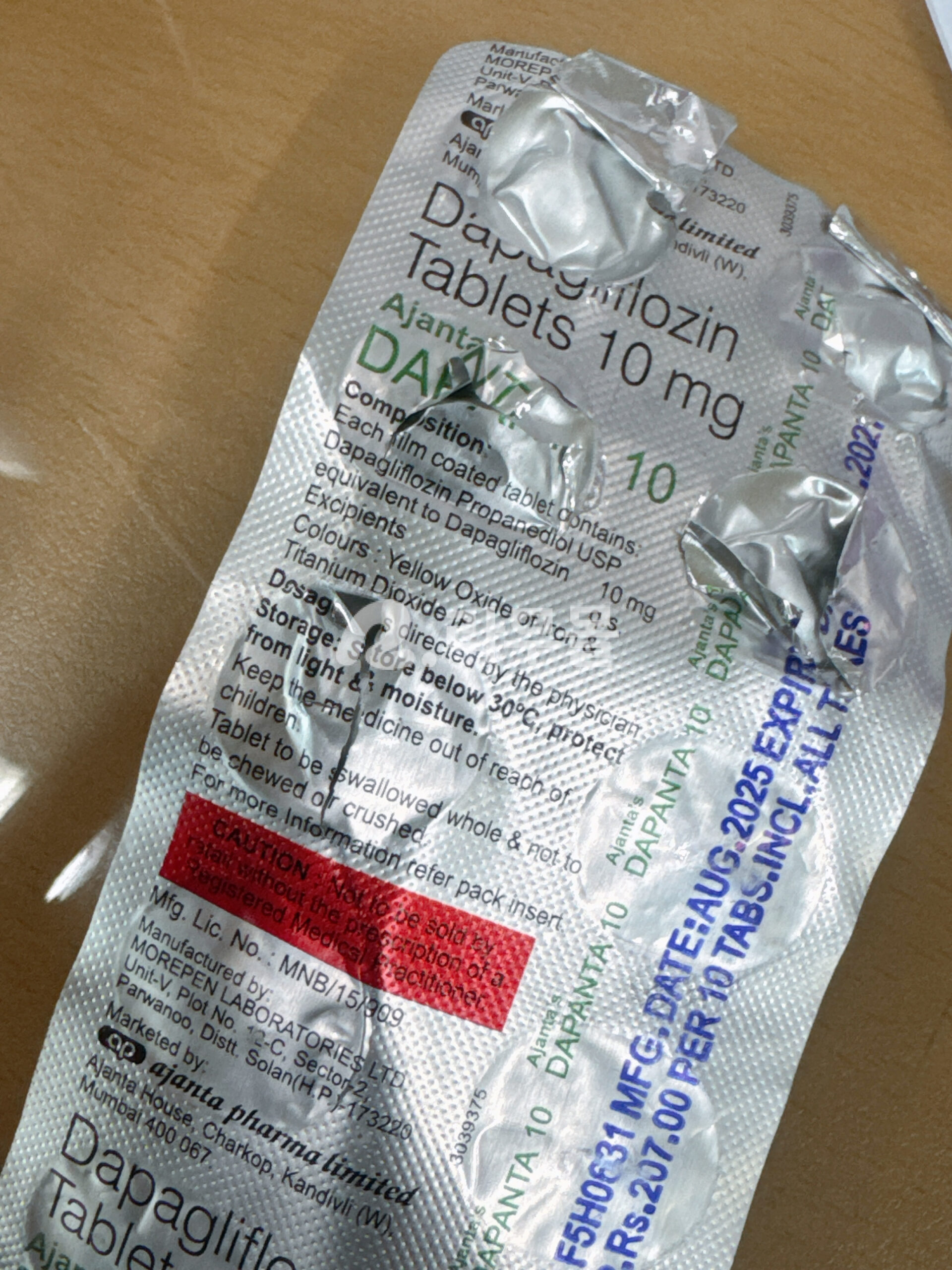 포시가정  다판타 10mg (다파글리플로진 Dapagliflozin) 직구 후기