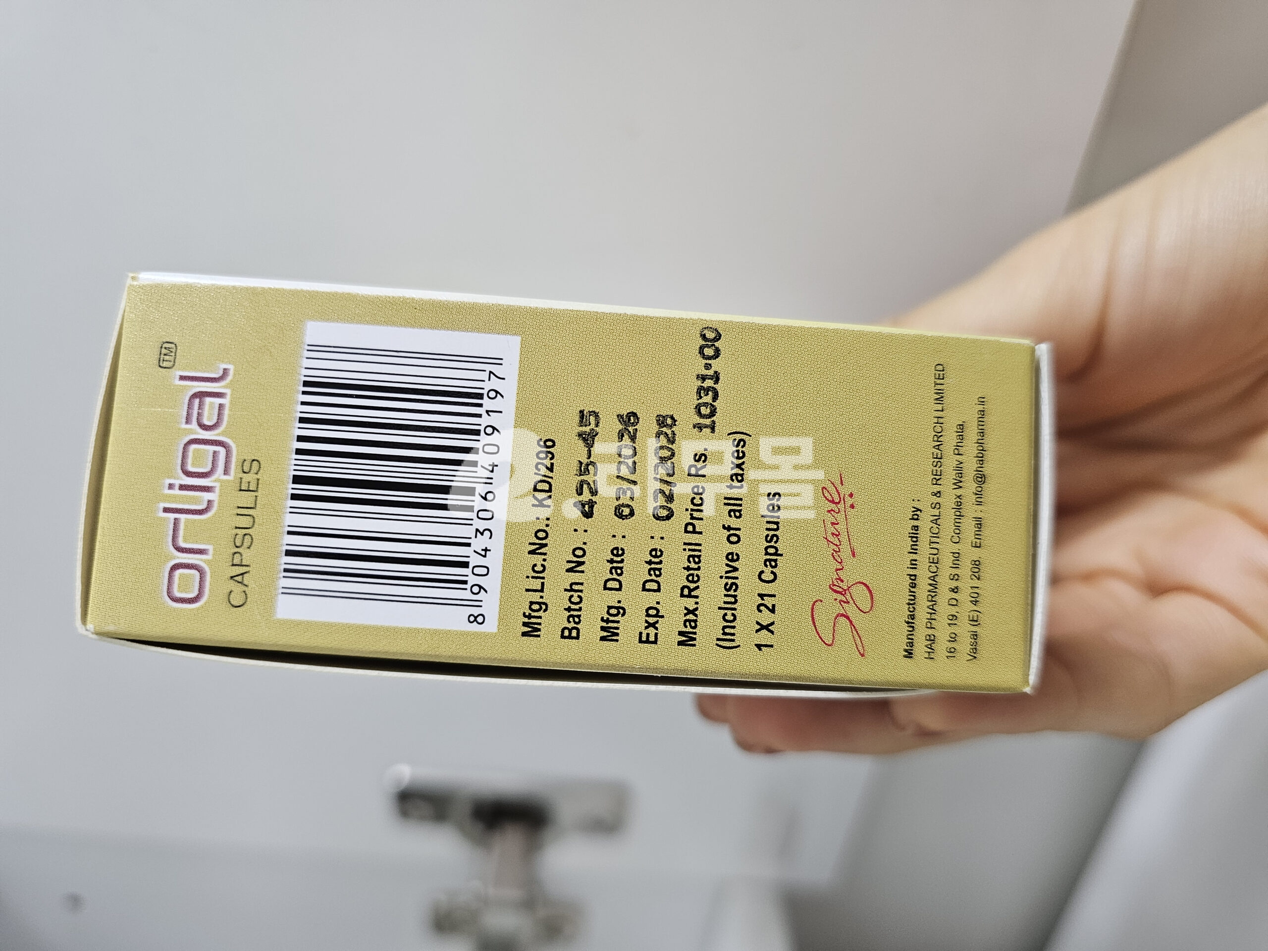 오르리스타트  올리갈 120mg (제니칼) 직구 후기